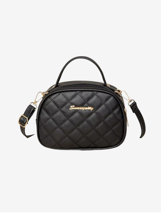 حقيبة كتف نسائية أنيقة بتصميم صدفي مطرّز