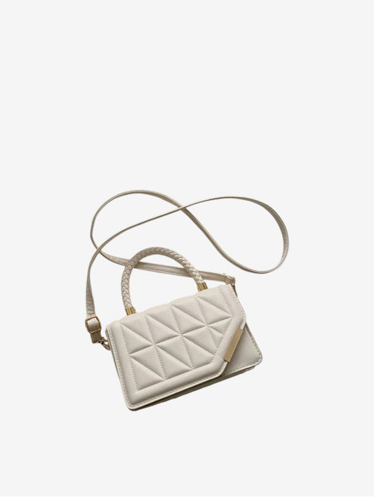 حقيبة يد نسائية أنيقة بنمط مربعات كلاسيكي