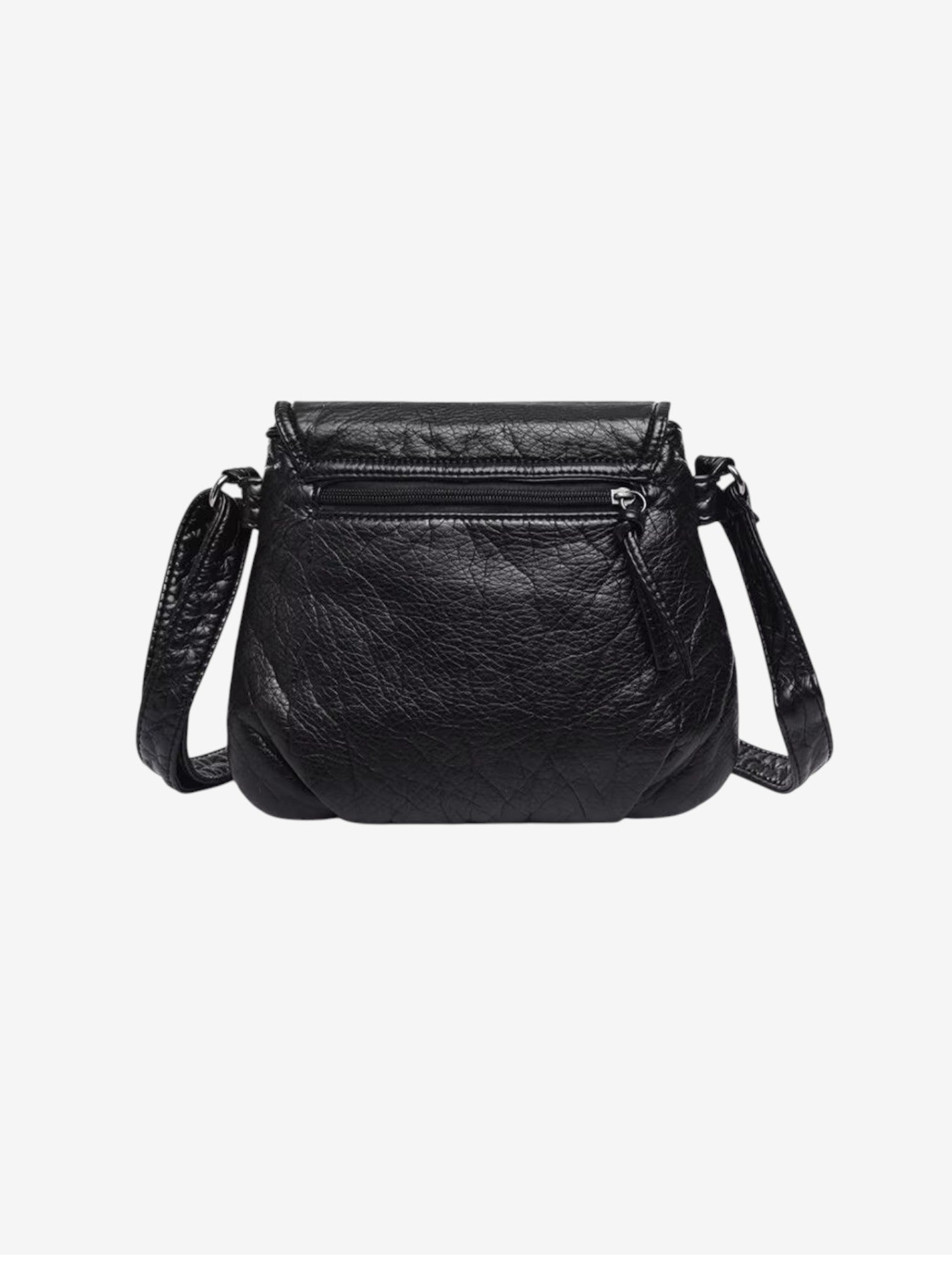 حقيبة نسائية فاخرة بتصميم طبقتين من الجلد الصناعي الناعم