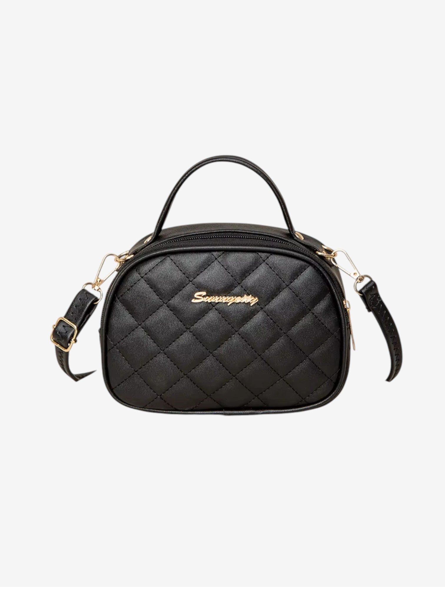 حقيبة كتف نسائية أنيقة بتصميم صدفي مطرّز