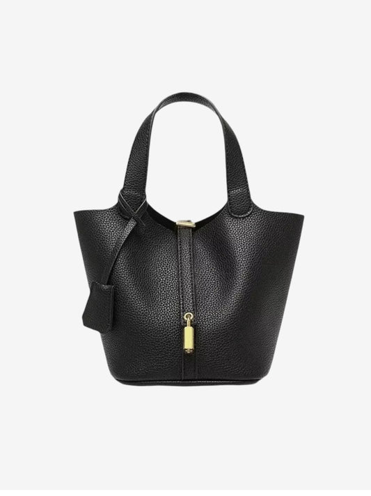 حقيبة نسائية فاخرة بتصميم دلو