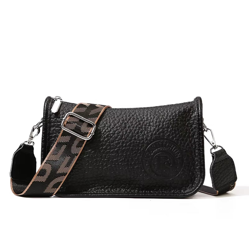 حقيبة جلد ناعم أصلية بتصميم عصري أنيق